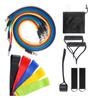 16шт тренировочная трубчатая лента 5 цветов TPE эластичная штабелируемая лента сопротивления для фитнеса
