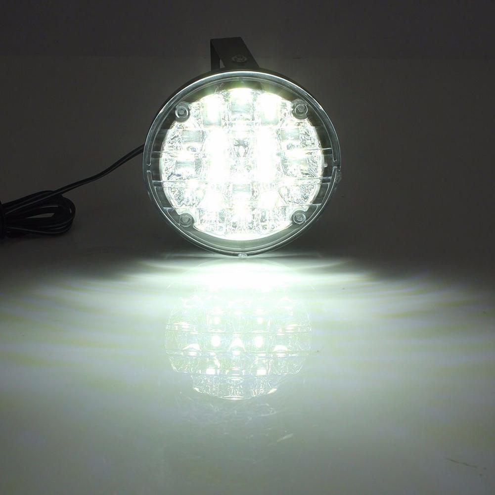 Cars Auto Parts Lamp Fog Driving Round Car DRL Daytime Running Light Vehicle 2Pcs 18LED 12V