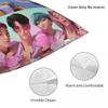 Huntrix Saja Boys Kpop Охотники на демонов Наволочки для квадратных подушек Чехол для подушки Новинка Полиэстер Декоративная наволочка Для сиденья 45*45 см