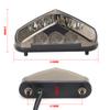 Mini Motorcycle LED Tail License Plate Light 12V Rear Brake Lamp For Pit Dirt Bike Derbi Rieju RR Suzuki DRZ Moto Stop Taillight