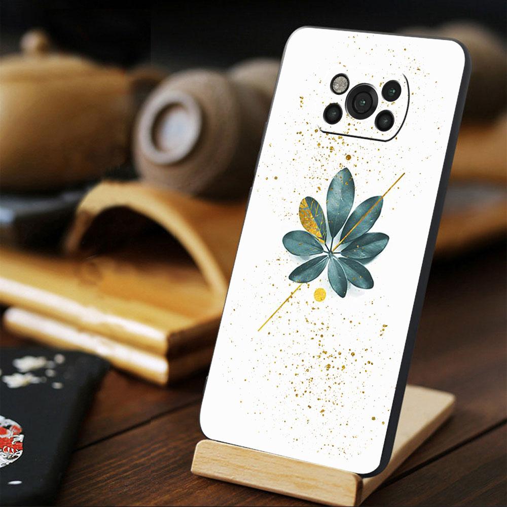 Роскошный художественный принт из золотой фольги для Xiaomi POCO 11T 10T F4 GT X3 NFC F3 X4 M4 Pro 5G 9T M3 MI 11 lite Back Celular Funda