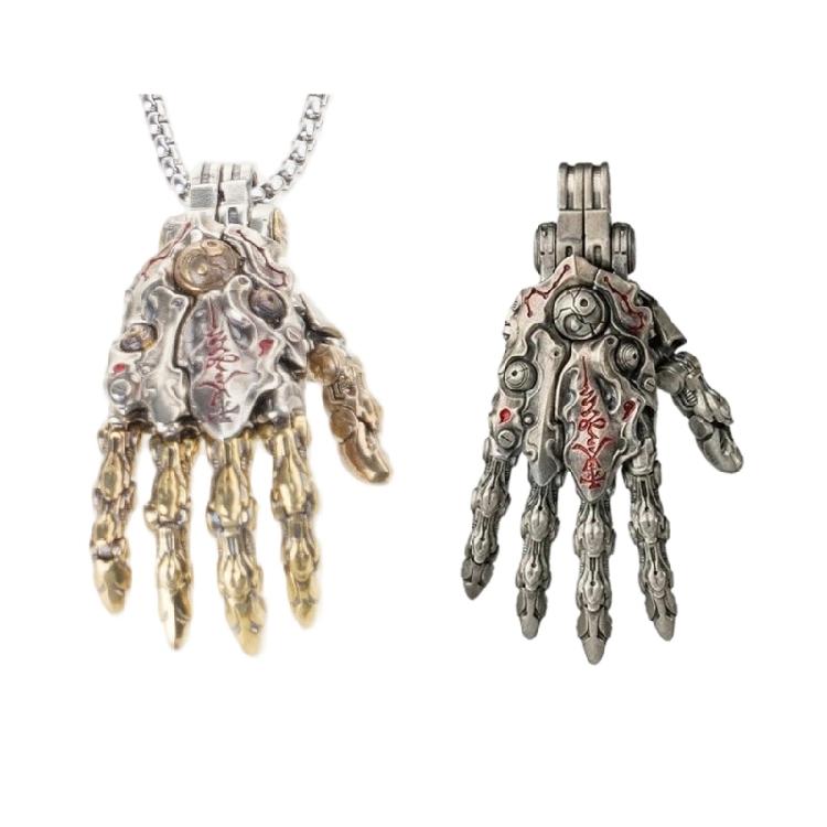Artistic Taoist Inspired Mechanical Hand Pendant Craft Of Sturdy Brass Material