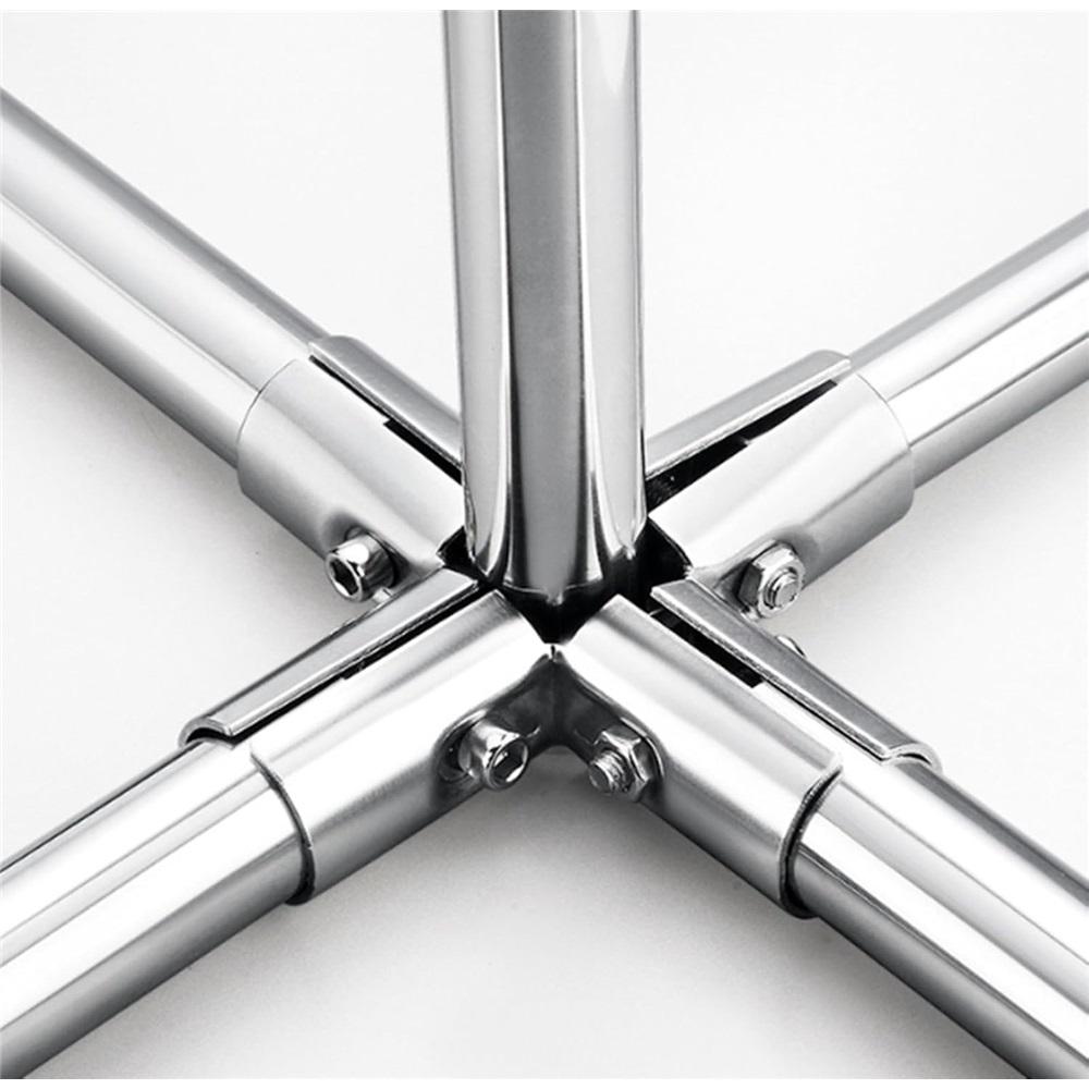 6 комплектов Т-образных зажимов, нержавеющая сталь, серебристый, трубные зажимы, внешний диаметр 1", 25 мм