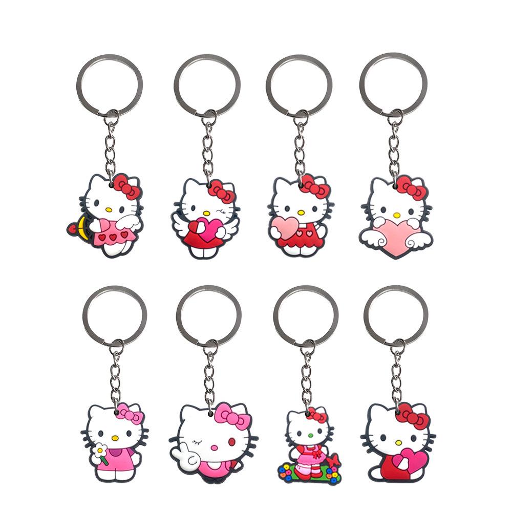 Брелок HelloKitty Мягкий резиновый кулон - Маленький подарочный аксессуар