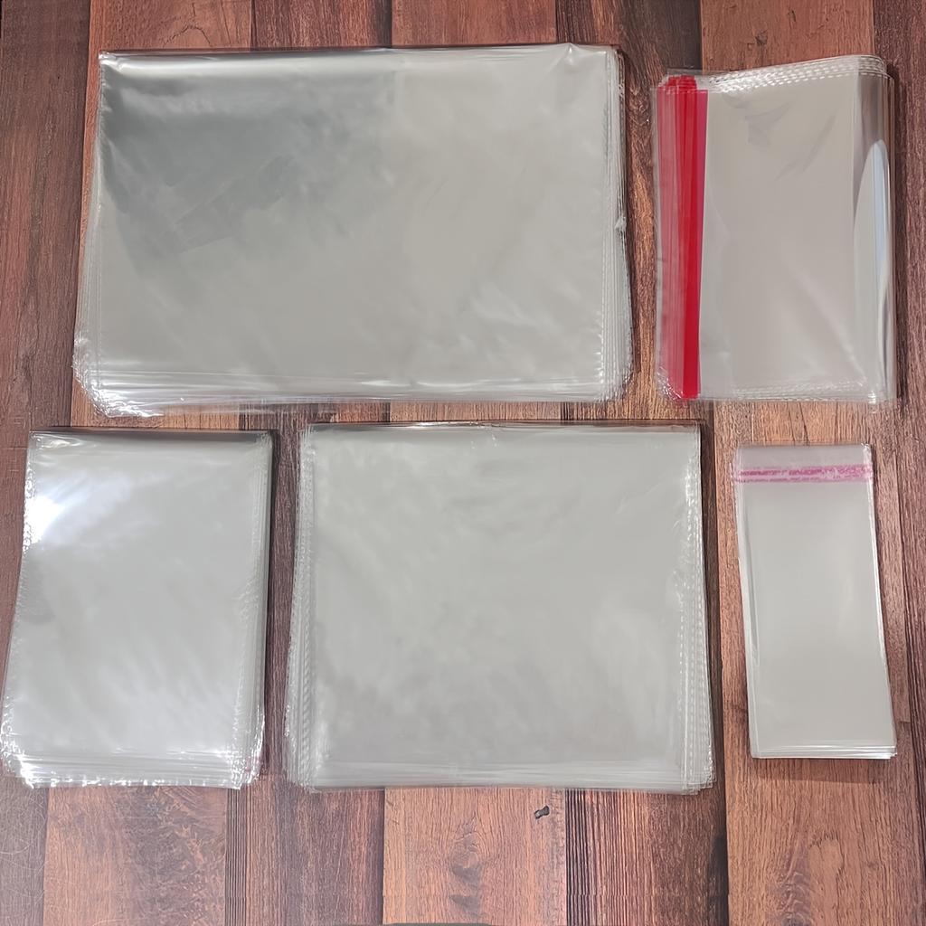 100 шт. самозапечатывающихся целлофановых пакетов, многоразовые целлофановые пакеты для упаковки одежды, товаров общего назначения, ювелирных изделий и многого другого в нескольких упаковках