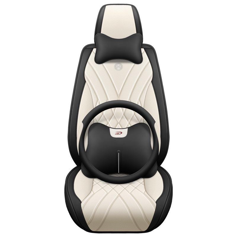 Универсальный кожаный чехол на сиденье автомобиля, всесезонный, дышащий, износостойкий