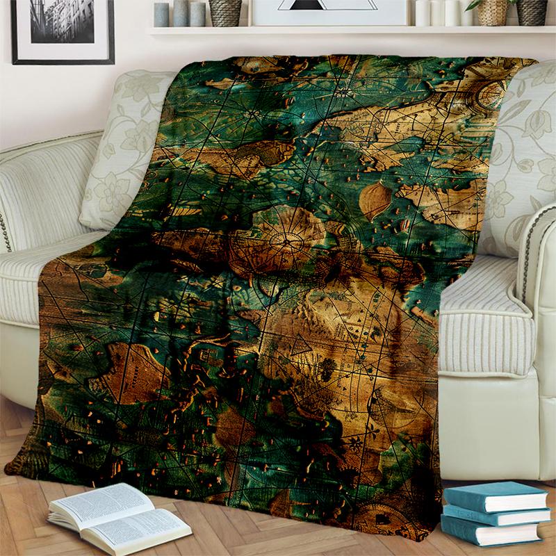 29 Стиль Новое Ретро Морское Морская Карта Компас Одеяло, Мягкое Плед для Дома Спальни Кровати Дивана Путешествий Офиса Покрывало Детское