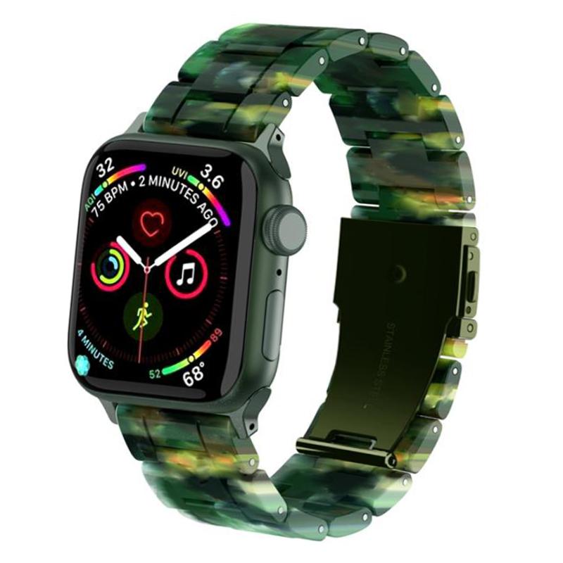 Ремешок из смолы для Apple, ремешок для часов 44 мм, 40 мм, 42 мм, 40 мм, роскошный ремешок для часов Accessoreis, браслет iWatch series 3, 4, 5 se 6, ремешок