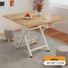 Компактный складной круглый обеденный стол для использования на улице или в помещении