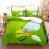 Зеленый пододеяльник, комплект двуспальной кровати, односпальное одеяло, покрывало с цветочным принтом, размер Queen King Size, комплект постельного белья с листьями, 200X200, 2 шт., 3 шт., тонкий, 3D, односпальный