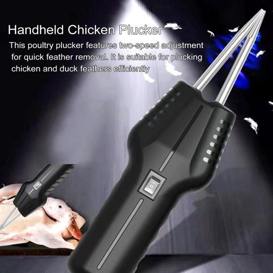 Electric Poultry Plucker Handheld Chicken Duck Hair Removal Machine Portable Automatic Plucking Device Dehairing Tools Kitchen Gadgets