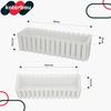 Flowerpot Balcony Terrace Box with Hooks Irrigation System White 60cm