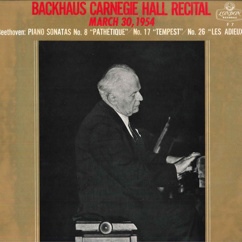LP Record WILHELM BACKHAUS(PIANO) - Backhaus Carnegie Hall Recital(Marc F7PROMO LONDON Japan Classical Used