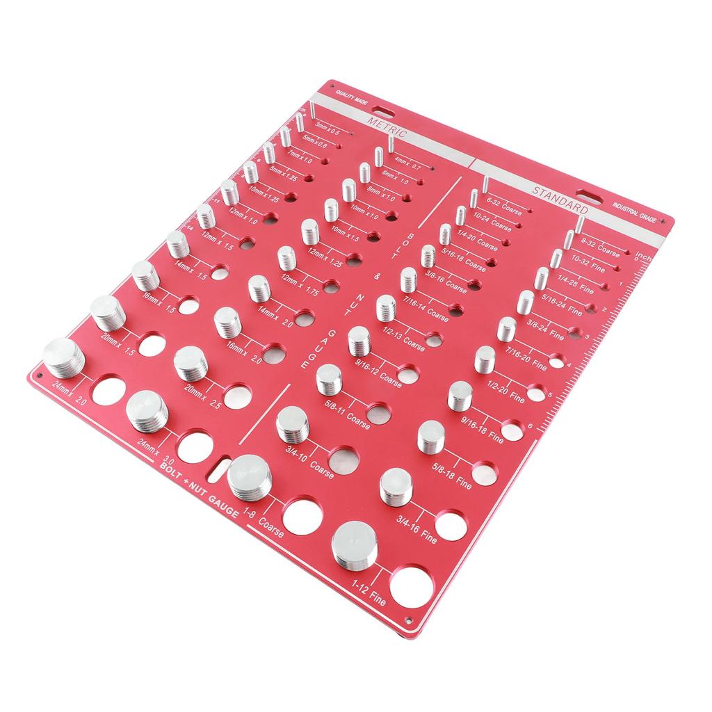 Шаблон для проверки резьбы гаек и болтов дюймовый метрический 44 размера Идентификатор калибра Шаблон Стандартная линейка