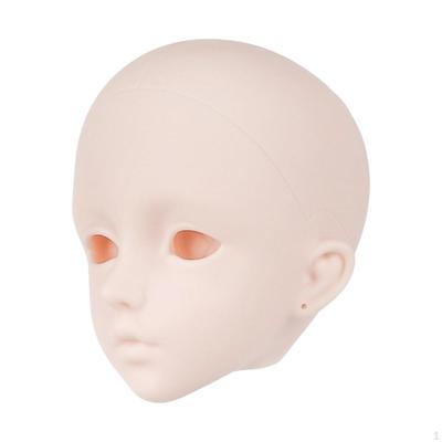 1/3 Голова куклы BJD Одиночная Лысая Коллекционная Энтузиаст Реквизит для Фотографии Фейс-ап Нераскрашенная