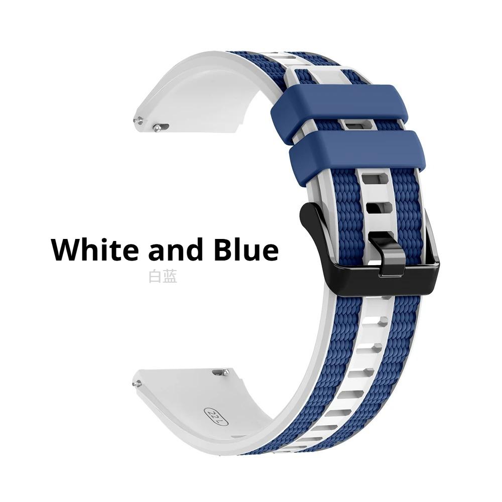 1:1 Original Silicone Strap For Huawei Watch Ultimate 2 Band For GT6 GT5 GT4 GT3 Pro 46mm Two Tones Bracelet 22mm Watchbands