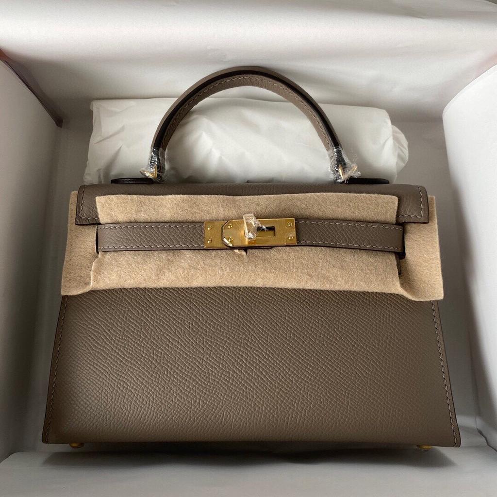 Fashion Trend One-shoulder Oblique Leather Handbag for Women Palm Print Leather Small Square Bag