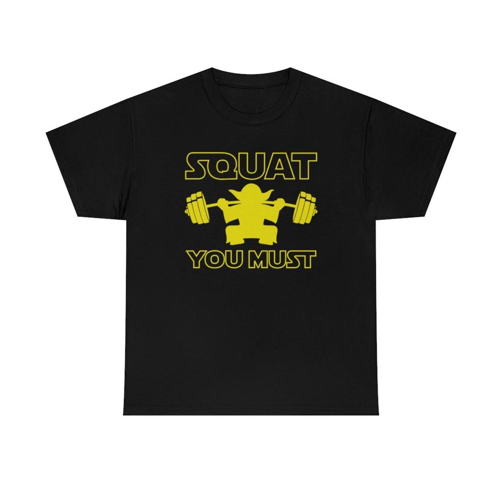 Squat You Must Funny Weight Lifting Gym Mens Kids T Shirt