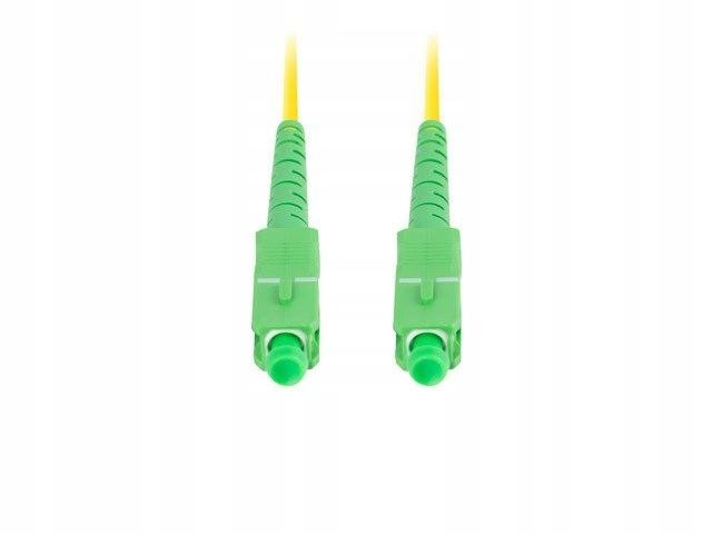 Patchcord światłowodowy Lanberg SM SC/APC-SC/APC SIMPLEX 3.0MM LSZH G657A1 1M żółty