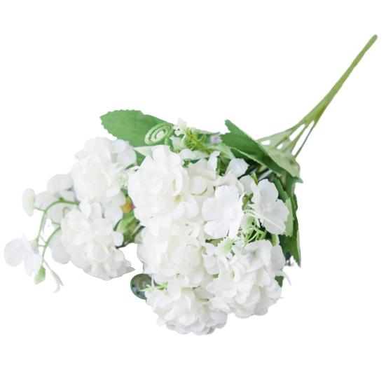 Artificial Flower Vivid Eye-catching Trendy Pretty Everlasting Ornamental Fake Hydrangea Flowers for Banquet