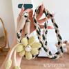 Detachable Flowers Phone Lanyard Phone Charm Crossbody Lanyard Phone Woven Chain  Women Girls