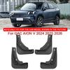 For GAC AION V 2024 2025 2026 Car Styling ABS Car Mud Flaps Splash Guard Mudguards MudFlaps Front Rear Fender Auto Accessories