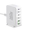 PD Charger USB Charger Total 140W Rapid Charger Charging 6 Port Smartphone PSE Certified Compatible with Macbook Laptop Smartphone Tablet and Other