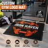 Gym Logo Mat  Fitness Studio Floor Mat Personalized Workout Room Rug Non Slip Entrance Carpet Business Gym Decor