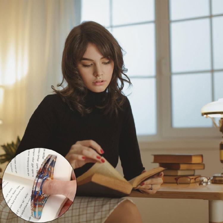 2 шт. Держатели для страниц книги Пальцевые закладки Открыватель для пальцев при чтении Аксессуары для чтения для читателей Любителей книг Подарки