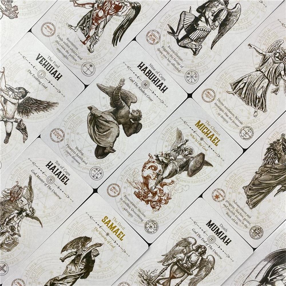 10,3*6 см колода карт Таро Ангела голографическая лазерная версия карманный размер 78 шт. карты