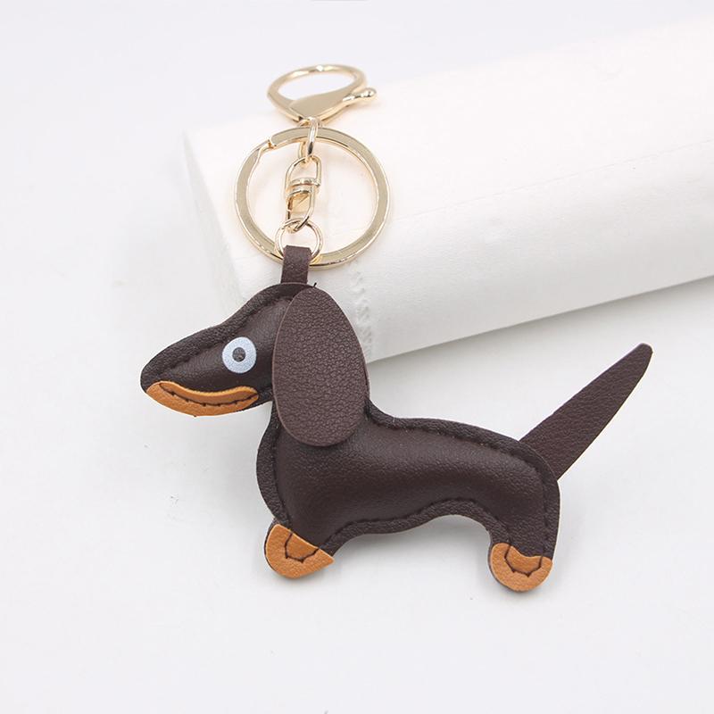 Брелок для ключей в виде миниатюрной собаки-таксы, аксессуар для самостоятельного изготовления, брелок с животными, подвесное украшение для рюкзака, сумки, кулона, подарка для мужчин и женщин