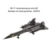 Разведчик Sr71 Blackbird Самолет Конструктор Игрушки Детский Подарок Пластик