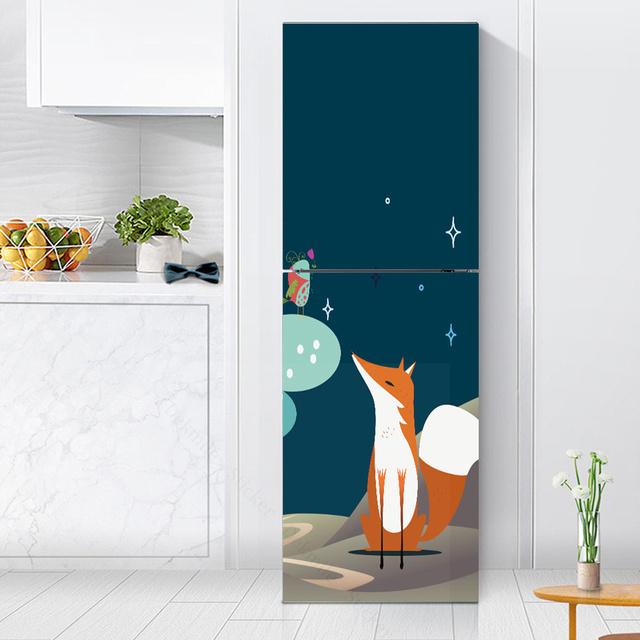 Наклейки с розами на холодильник, обои для кухни, виниловый плакат, наклейка на холодильник, домашний декор, спальня, новогоднее украшение