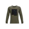 Sports Crew Neck Pullover Straight Long Sleeve T-Shirt Men Tops Muted-Green 1367967-390