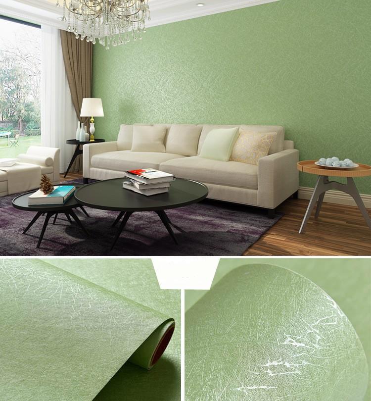 Self-adhesive Wallpaper Waterproof Solid Color Linen Pattern Living Room Bedroom Room Cabinet Decoration Sticker