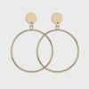 Korean-Style Fashionable and Versatile Hoop Earrings—Smooth, Simple, and Exaggerated European and American Style.