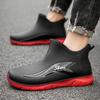 Men Work Chef Shoes Waterproof Oil-proof Kitchen Work Cook Boots Non-slip Ankle Rain Boots Man Hotel Restaurant Safety Footwear