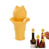 Cat Head Bottle Stopper, 2-in-1 Novelty Cat Head Wine Stopper And Funnel, Leak Proof Silicone Seal, Reusable Storage Tool For Wine, Oil, Vinegar