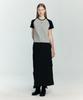 Oioi Collection Nylon Cargo Skirt [Black]