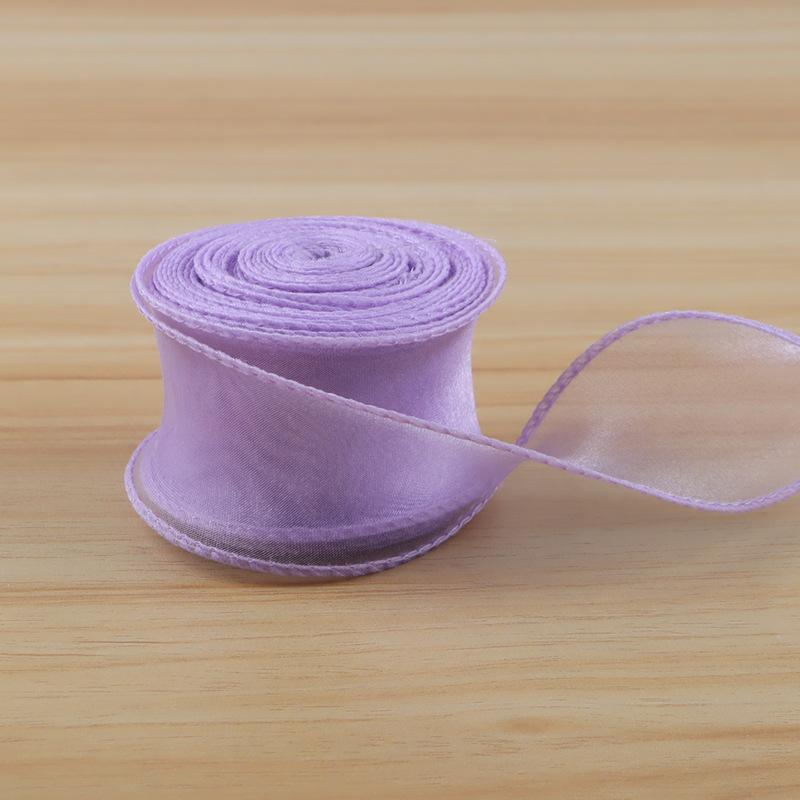 10 Yards Soft Fishtail Organza Ribbon Eco-Friendly Sheer Craft Ribbon for Gift Box Wrapping Bridal Shower DIY Handmade Ornaments