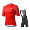 Summer Breathable Cycling Suit Set  Team Bike Uniform Short Sleeve Quick Dry Cycling Clothing MTB Bib Shorts Set Ropa Ciclismo Hombre