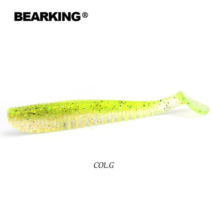 BEARKING 110mm 8g 4pcs/bag Fishing Lures Soft Lure Artificial Bait Predator Tackle Jerkbaits For Pike And Bass