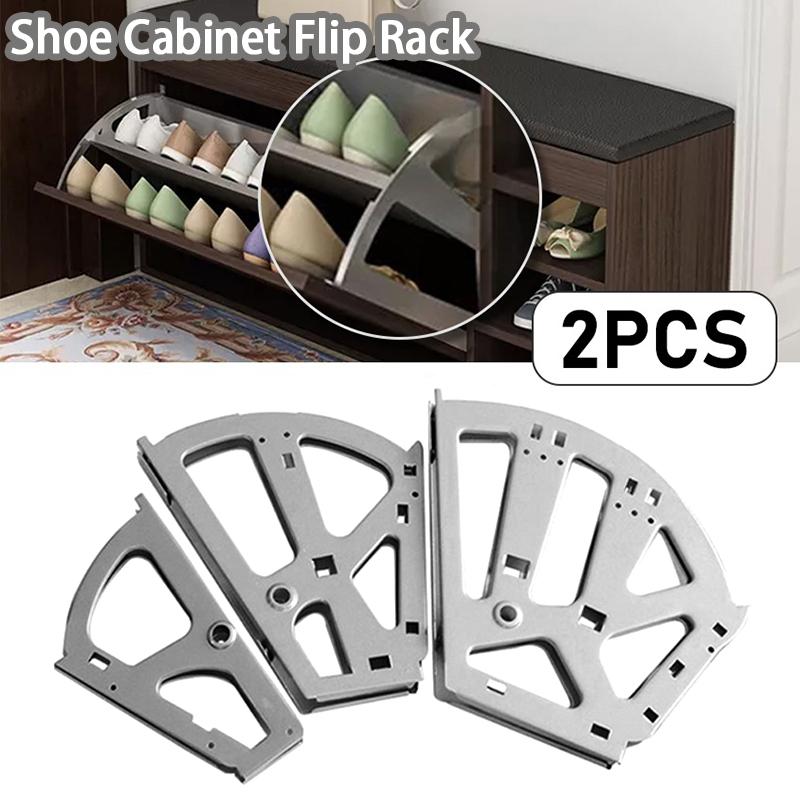2 шт. Петли для обувного шкафа Стальная полка для обуви Откидная полка Фурнитура Каркас Петли для обувницы Прочные