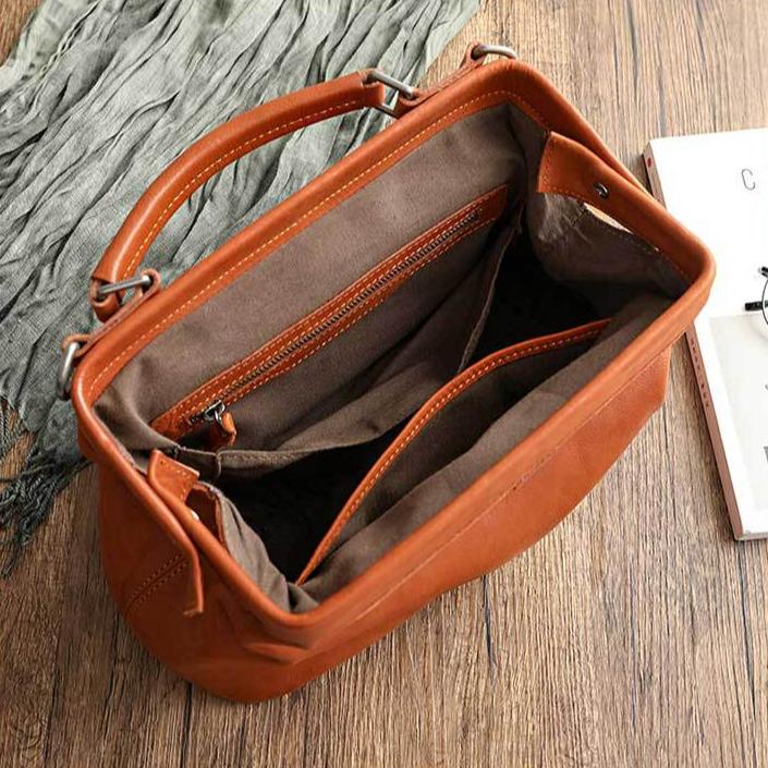 Johnature Женская сумка из натуральной мягкой коровьей кожи в стиле ретро, ​​большая вместительная сумка ручной работы, повседневные сумки на плечо