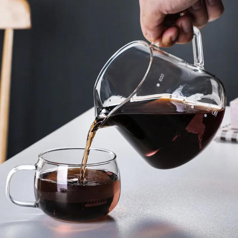1 комплект 600 мл набор для приготовления кофе в стеклянном графине для кофе со стеклянным кофейным фильтром набор для приготовления капельной кофе для дома или офиса