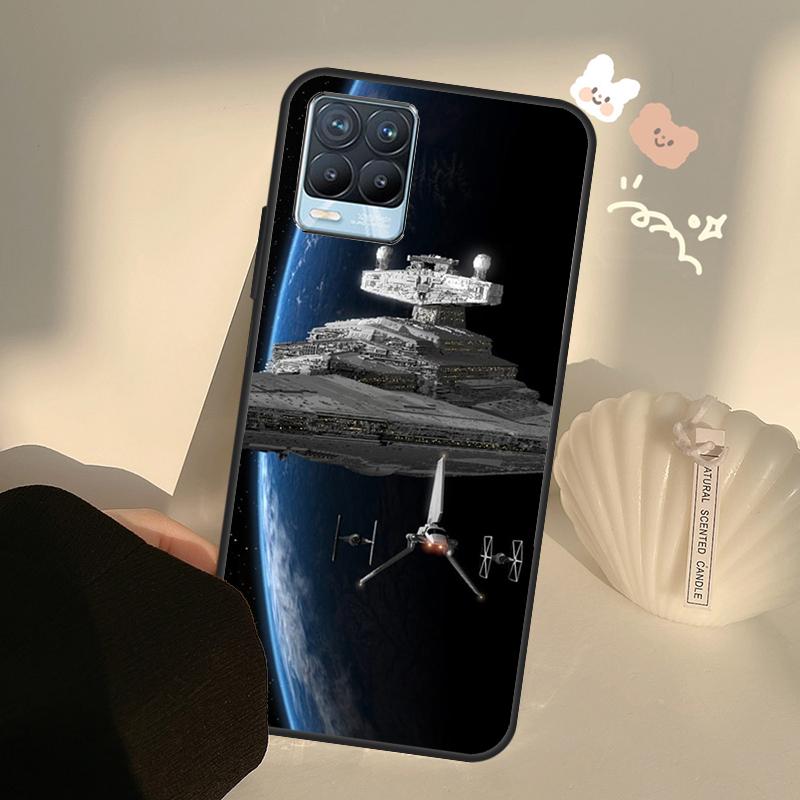Художественный чехол Космический корабль для Realme GT7 Pro GT6 C65 C67 C61 C53 C55 C51 C25 C63 C71 C75 11 12 13 14 15 Pro Plus
