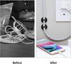 6/50PcsMini Cord Holder USB Charging Cable Clips Reusable Desk Tidy Organiser Wire Cord Holder Protectors In Home Office Car