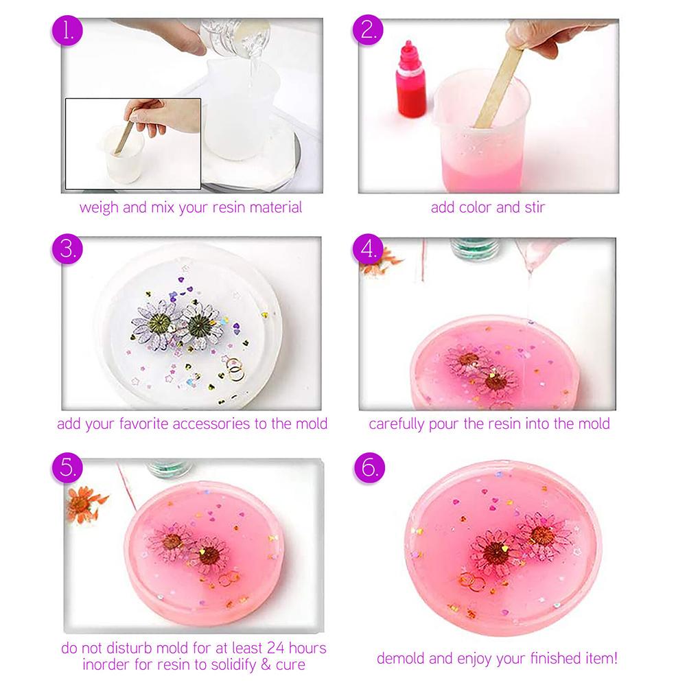 26 шт./компл. эпоксидная смола силиконовые формы DIY смола художественные ремесла инструменты для изготовления форм палочки для перемешивания мерные стаканы кристалл эпоксидная смола форма