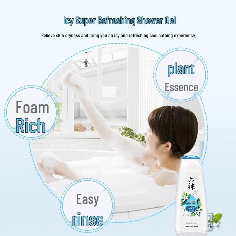 Охлаждающий гель для душа Liushen