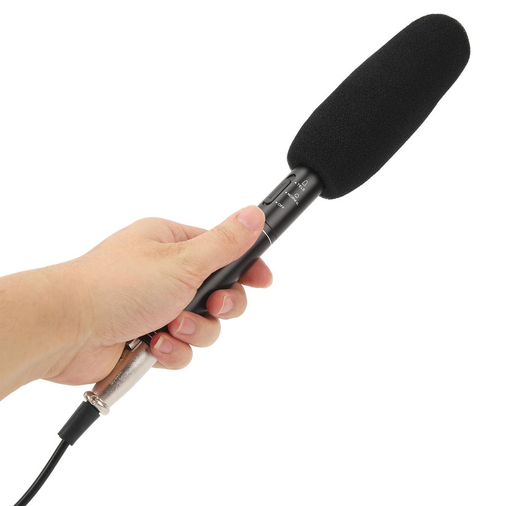 XLR Shotgun Condenser Microphone Professional Cardioid Mini Shotgun Condenser Mic Television News